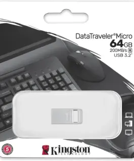Alternative view of ФЛАШ ПАМЕТ Kingston DataTraveler Micro - USB flash drive - 64GB - PN DTMC3G2/64GB