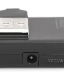 Alternative view of ХЪБ DIGITUS USB 4 Port - гнездо x 4 - USB A щепсел - USB 2.0 - черен - PN DA-70217