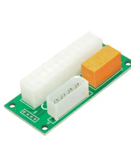 Makki Синхронизатор за две захранвания Mining ATX 24Pin to Molex 4Pin Dual PSU Power Supply Sync Starter –