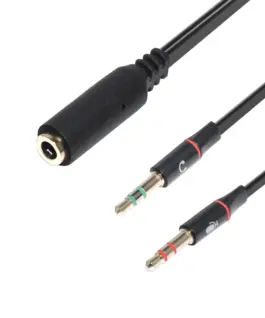 Alternative view of Makki преходник Adapter 3.5mm 4pin F / 2 x 3.5mm M - MAKKI-CBL-SP40