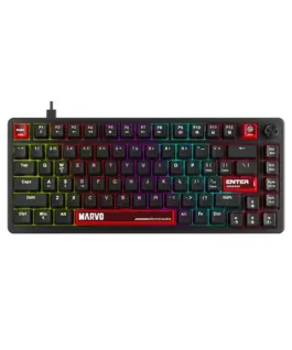 Marvo геймърска механична клавиатура Gaming Mechanical Keyboard Arma 82 KG936 - 1K TNT Peach Switches [Linear] (English