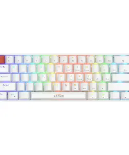 Marvo механична геймърска клавиатура Gaming Mechanical keyboard Saber 61 KG933G White - 61 keys Red Switches