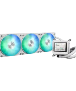 Alternative view of Охладител за процесор ASUS MAX Gaming LC 360 ARGB LCD White Edition