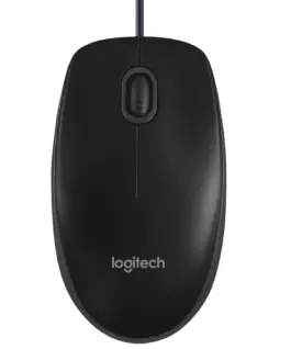 МИШКА LOGITECH B100 - Жична - Black - PN 910-003357
