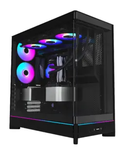 Montech кутия Case ATX - HS02 PRO (B) - 5 x 120 mm ARGB Fans USB-C Black