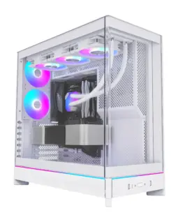 Montech кутия Case ATX - HS02 PRO (W) - 5 x 120 mm ARGB Fans USB-C Black