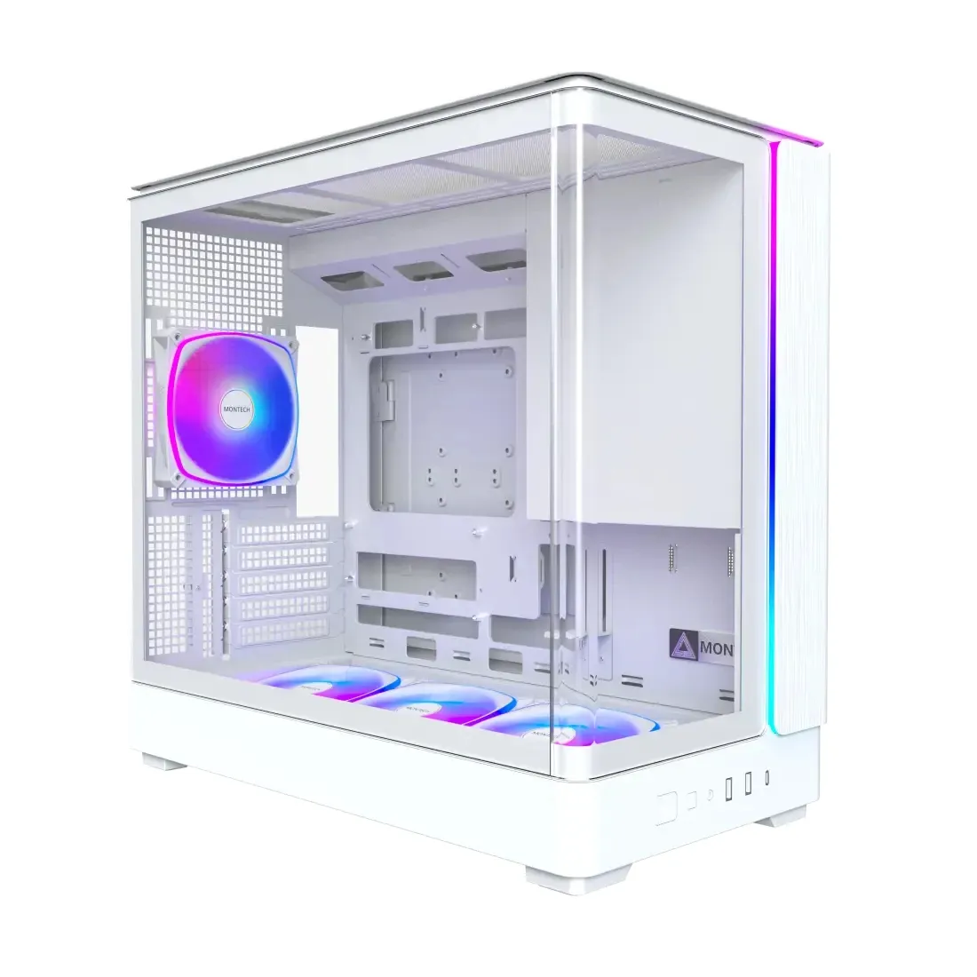 Montech кутия Case mATX - KING 15 PRO (W) - 4 x 120 mm A-RGB USB-C