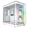 Montech кутия KING 95 Pro Dual Chamber Mid-tower Case 6 ARGB Fans 2 Front Panels White