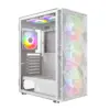 Montech кутия X3 MESH Mid-tower Case TG 6 fixed RGB Fans White