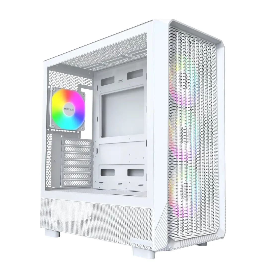 Montech кутия Case ATX - X5 (W) - 4 A-RGB fans USB-C