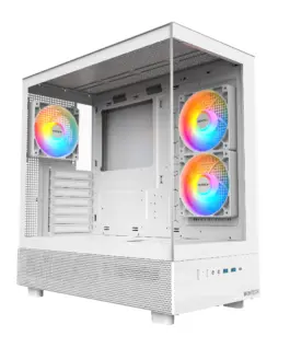 Montech кутия Case ATX - XR (W) - 3 x 120 mm ARGB Fans USB-C White