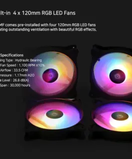 Zalman кутия за компютър Case ATX – N5 MF – 4 x 120mm Fixed