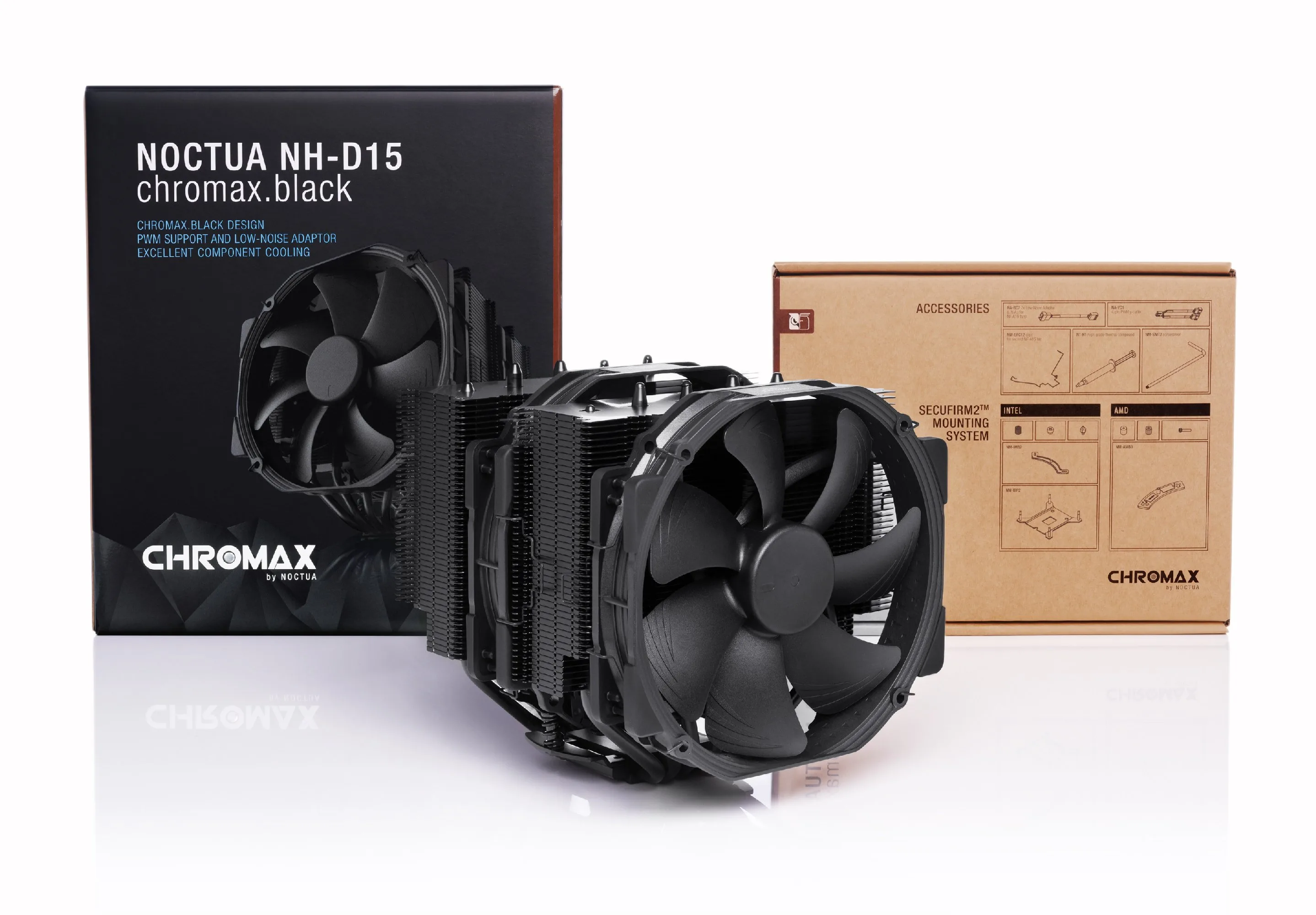 Noctua Охладител CPU Cooler NH-D15 chromax.black - Image 24