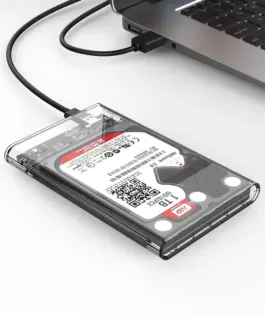 Orico външна кутия за диск Storage – Case – 2.5 inch 5Gbps Type-C Transparent –