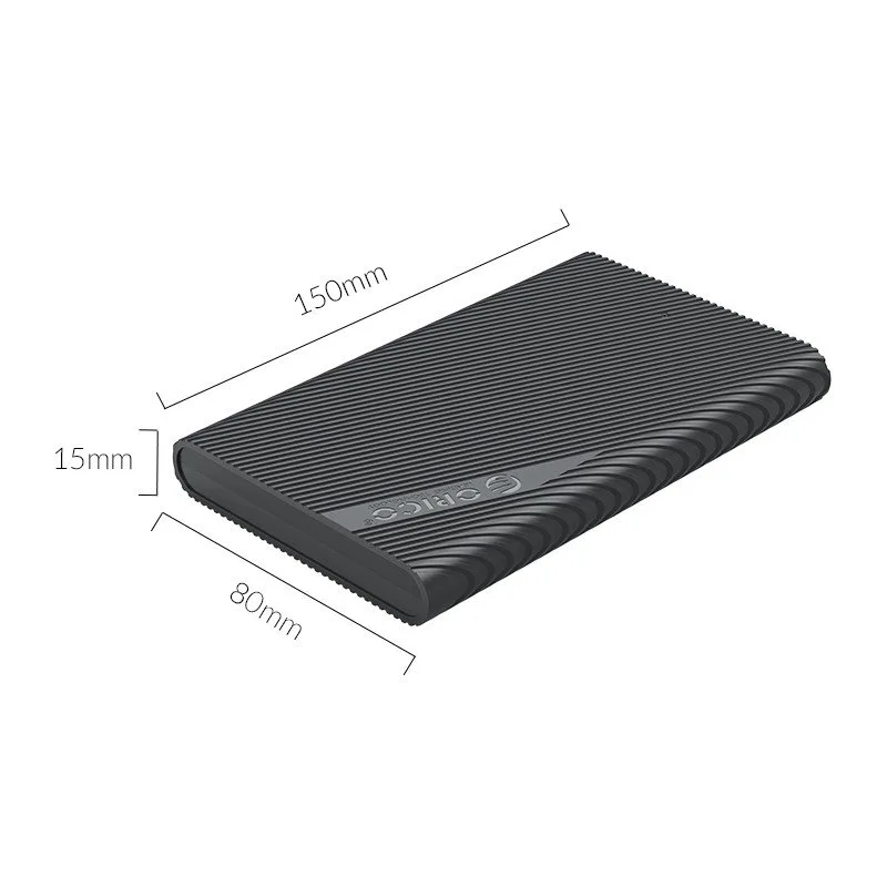 Orico външна кутия за диск Storage - Case - 2.5 inch TYPE C Black - 2521C3-BK - Image 15