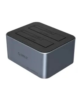Orico докинг станция Storage - HDD/SSD Dock - 2 BAY Offline Clone 2.5/3.5 USB-C/USB-A -