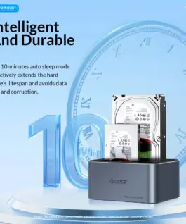 Orico докинг станция Storage – HDD/SSD Dock – 2 BAY Offline Clone 2.5/3.5 USB-C/USB-A –