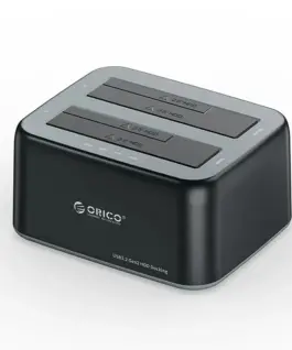 Orico докинг станция Storage - HDD/SSD Dock - 2 BAY 2.5/3.5 USB-C/USB-A - 6829C3-V1