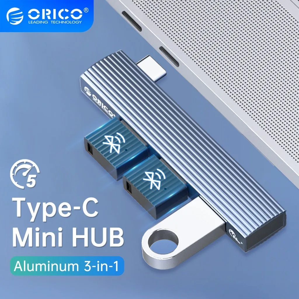 Orico хъб USB3.0/2.0 HUB 3 port TYPE C, Aluminum - AH-W13-GY - Image 41