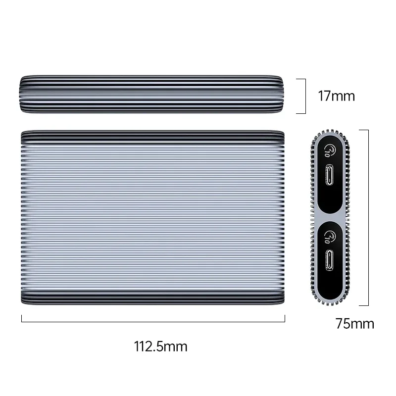 Orico външна кутия за диск Storage - Case - M.2 NVMe Dual-Bay - USB-C 10Gbps, Aluminium - AM2C3-2N-GY - Image 13