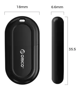 Alternative view of Orico блутут адаптер Bluetooth 5.3 USB adapter, black - BTA-53-BK