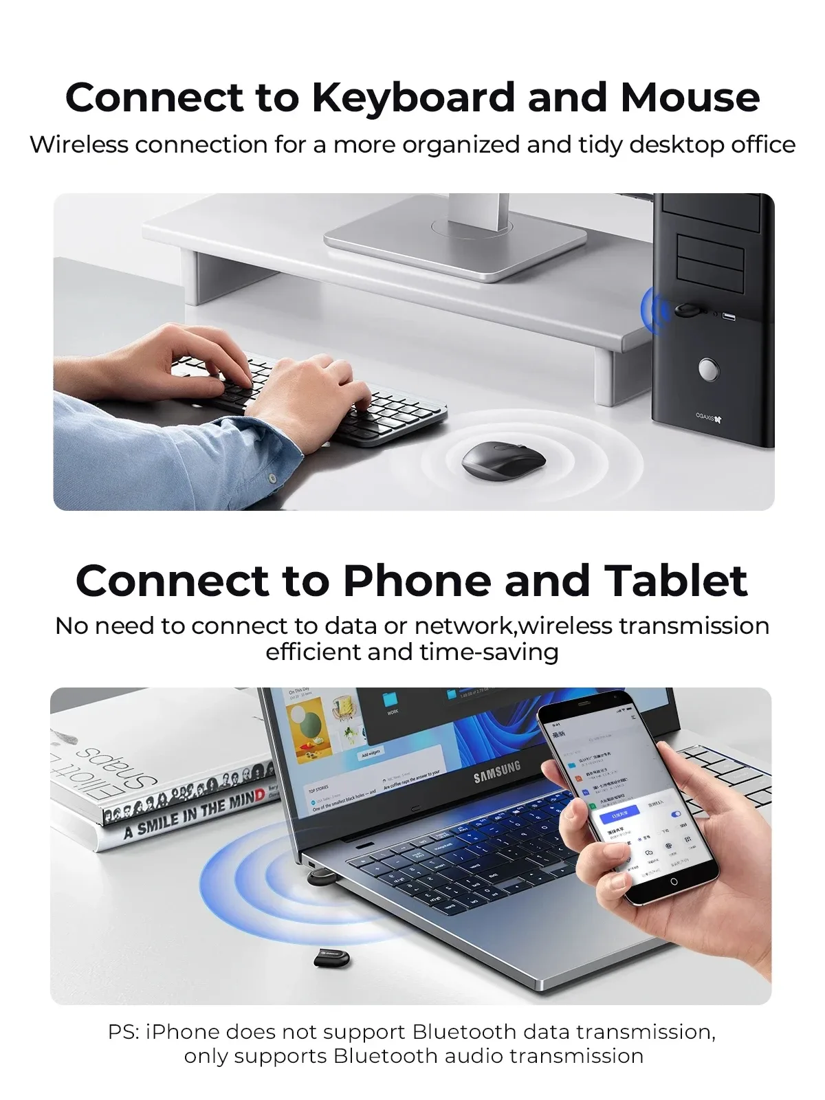 Orico блутут адаптер Bluetooth 5.3 USB adapter, black - BTA-53-BK - Image 16