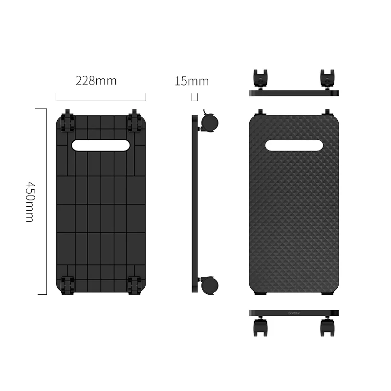 Orico поставка за компютър PC Stand - Computer Bracket - Water Resistant, Black - CPB1-BK - Image 12