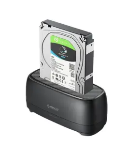 Alternative view of Orico докинг станция Storage - HDD/SSD Dock - 2.5/3.5 inch USB-C - DD18U3-EU-BK