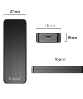 Alternative view of Orico външна кутия за диск Storage - Case - M.2 NVMe M key - USB3.1 Gen2 Type-C, 10Gbps - HM2-G2-BK