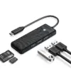 Orico хъб USB3.1 HUB Type-C - 3 x USB3.0 SD TF - PAPW3AT-C3-015-BK