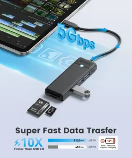 Orico хъб USB3.1 HUB Type-C – 3 x USB3.0