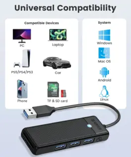 Orico хъб USB3.0 HUB – 3 x USB3.0