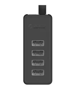 Alternative view of Orico хъб USB2.0 HUB 4 port - USB/Micro USB input, Black - W5P-U2-030-BK-EP