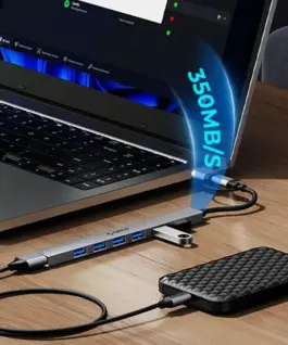 Orico хъб HUB USB-C/USB-A 7 port – USB3.0 x 1