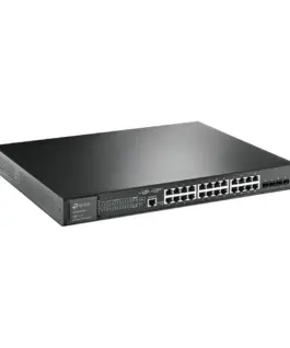 24-портов гигабитен PoE+ управляем комутатор TP-Link JetStream TL-SG3428XMP с 4 SFP+ порта