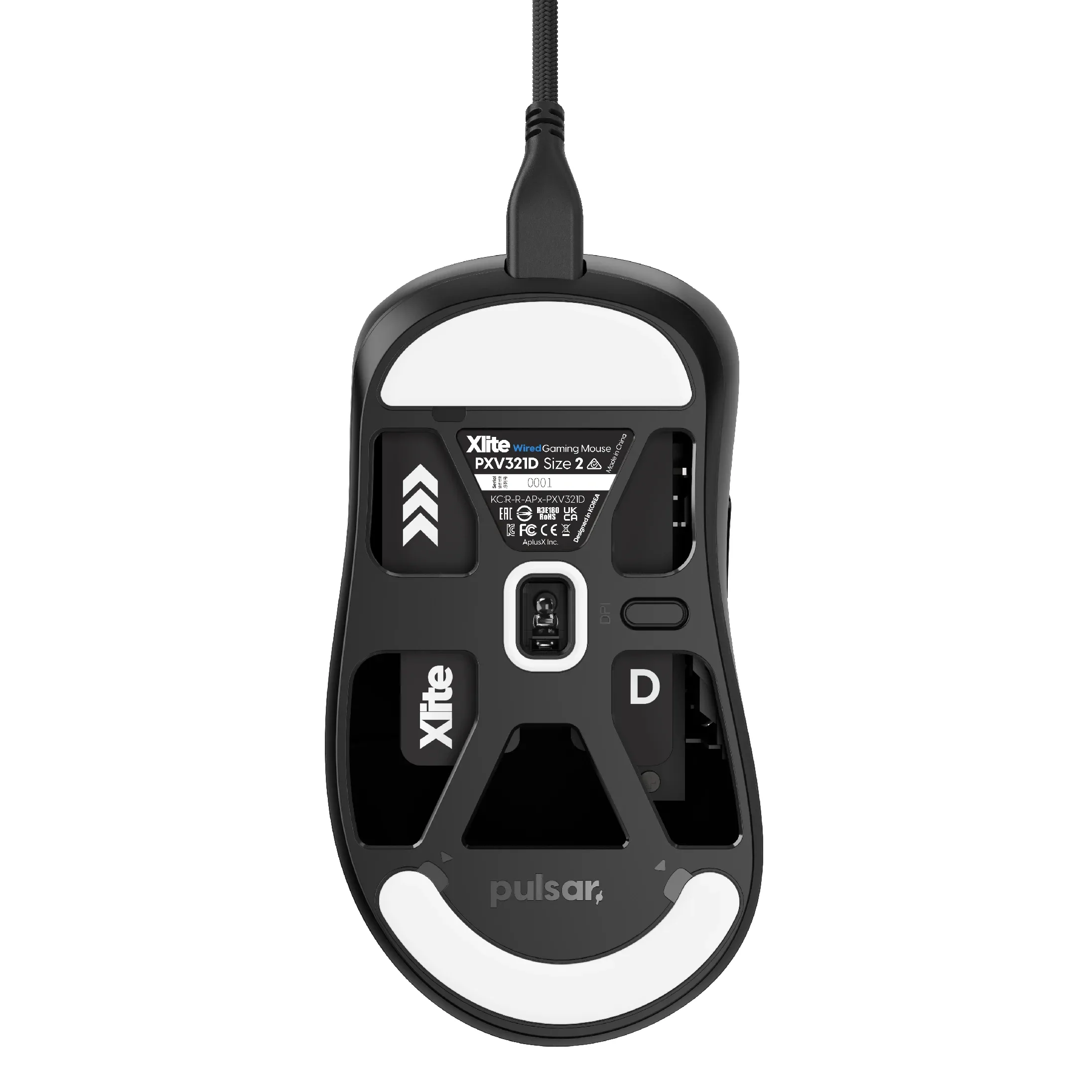 Pulsar професионална геймърска мишка Wired Gaming Mouse Xlite Wired Size2 Black - Image 20