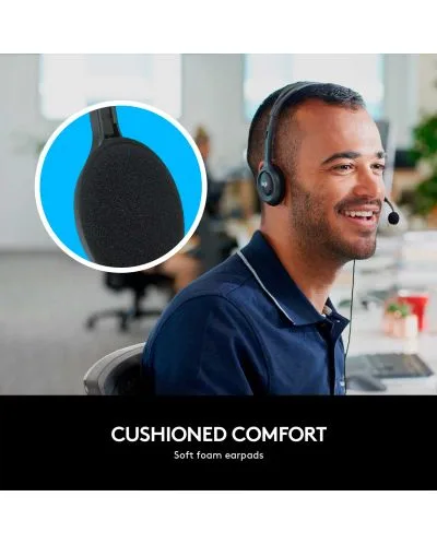 СЛУШАЛКИ LOGITECH H111 - Wired - Black - PN 981-000593 - Image 20