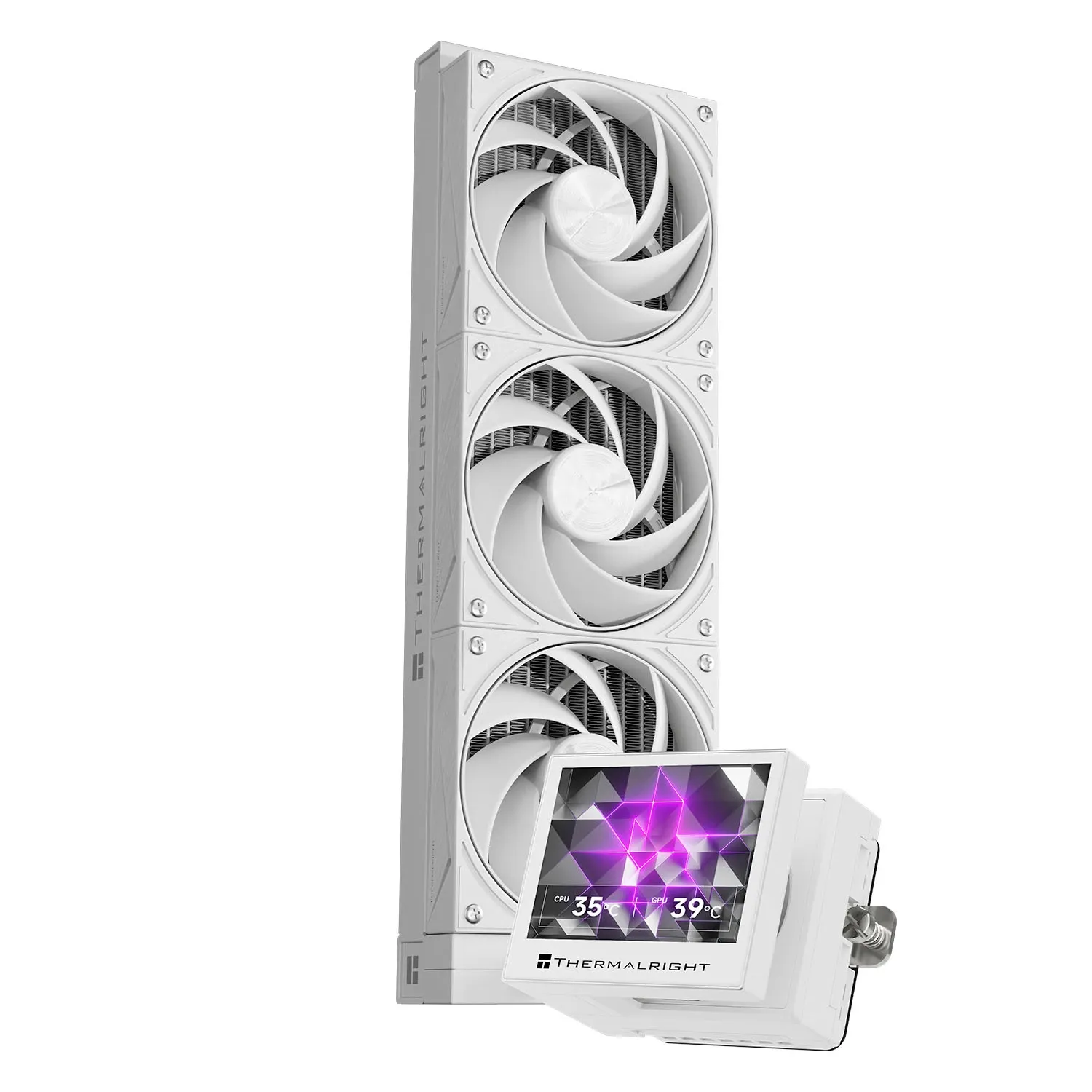 Thermalright водно охлаждане Water Cooling Stream Vision 360 White - 3.5 inch Full Color LCD