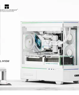 Thermalright кутия Case mATX – TL-M10 White – 4 x 120 mm ARGB included