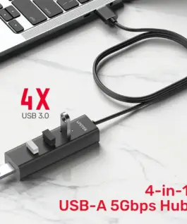 Unitek хъб USB3.0 HUB 4 port