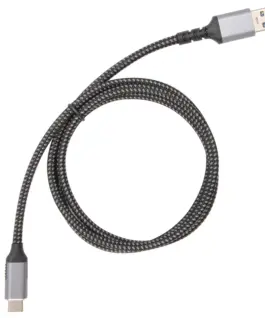 Alternative view of VCom Кабел USB 3.2 Gen2 Type-C / USB AM, 10Gbps, Black - CU401M-1m