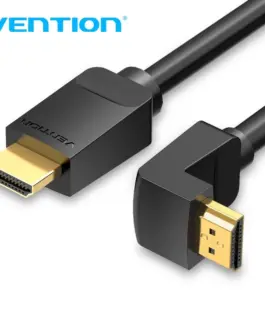Vention Кабел HDMI Right Angle 270 Degree v2.0 M / M 4K/60Hz Gold - 1.5M Black - AAQBG