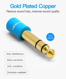 Vention адаптер Adapter Audio 6.5mm M / 3.5mm F – Blue –