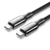 Vention кабел USB2.0 Type-C/Type-C 100W LED display 2m - CTKBH