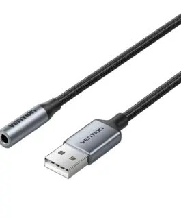Vention външна звукова карта USB Sound card 1-Port 0.25M Gray - CVFHC