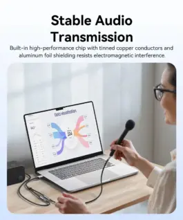 Vention външна звукова карта USB Sound card 2-Port 0.25M Gray –