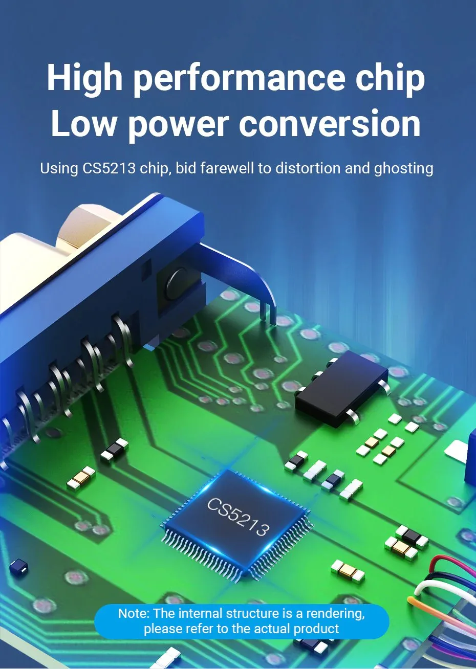 Vention адаптер Adapter HDMI M to VGA F - 42154 - Image 19