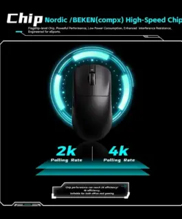 VXE професионална геймърска мишка Wireless Gaming Mouse Dragonfly R1 1K – Huano Ice Berry Pink Dot Switches