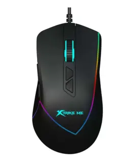 Xtrike ME Геймърска мишка Gaming Mouse GM-320 Black -12800dpi RGB