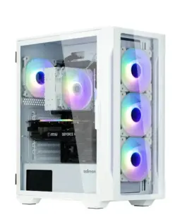 Zalman кутия Case ATX – I3 NEO TG White – aRGB
